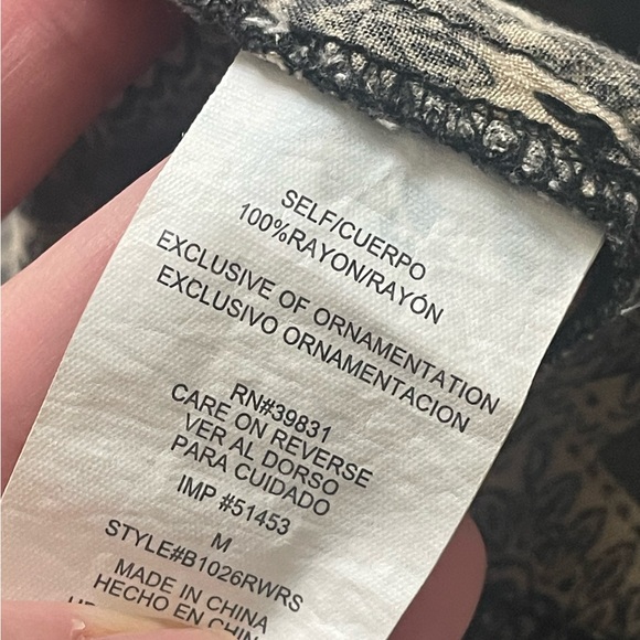 Old Money Boutique Chic Indoor/Outdoor Airy Pants Sz M - Picture 3 of 8